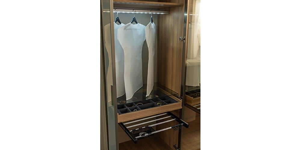 Bronze Ceviz 6 Kapaklı Yatak Odası 