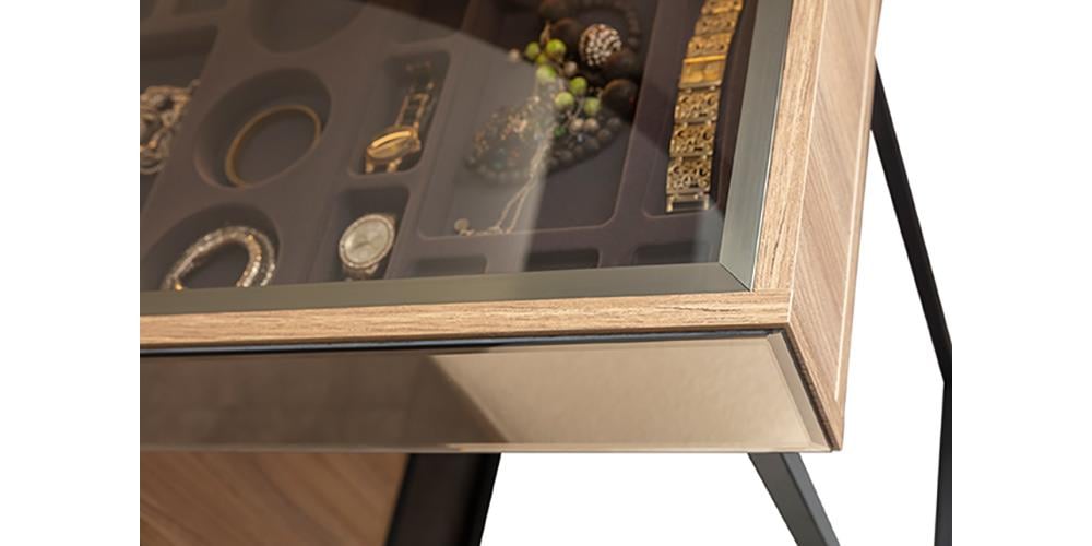 Bronze Ceviz Aynalı Şifonyer