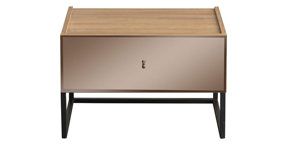 Bronze Ceviz Çekmeceli Komodin 