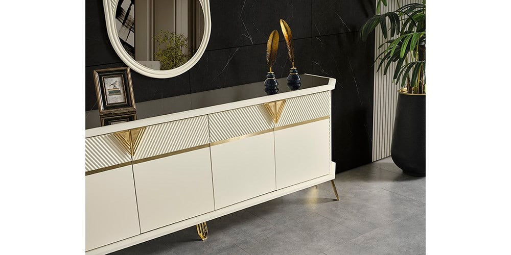 City Gold Ayaklı Yemek Odası