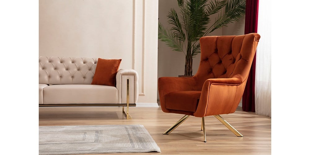 Elegance Gold Ayaklı Tekli Koltuk