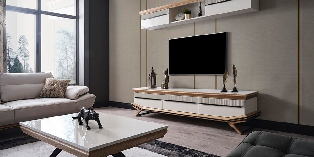 Elize Ahşap TV Ünitesi