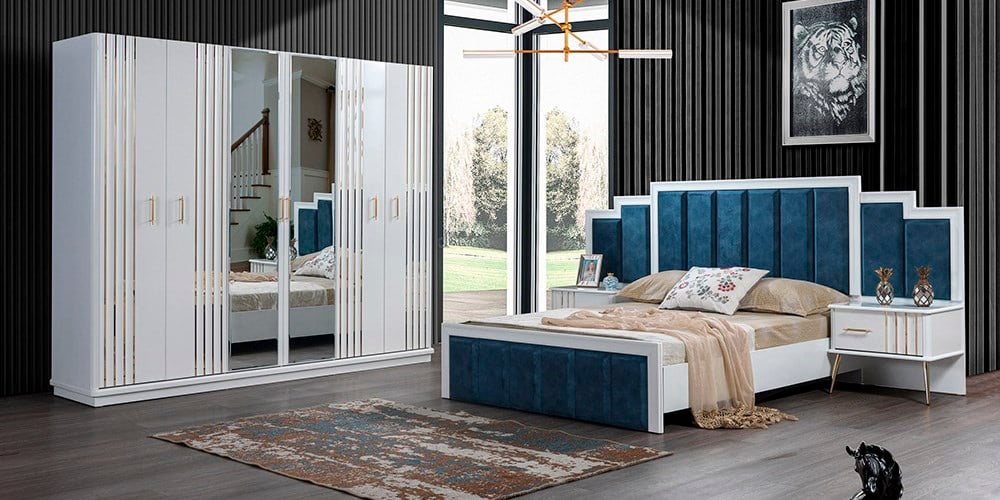 Erva Gold Kapaklı Yatak Odası