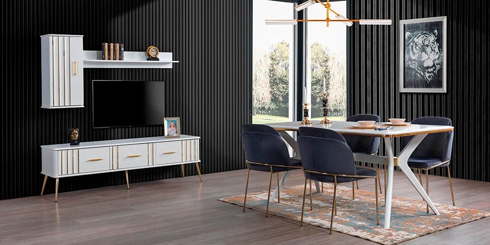 Erva Gold Yemek Odası