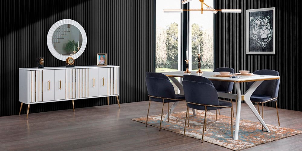 Erva Gold Yemek Odası