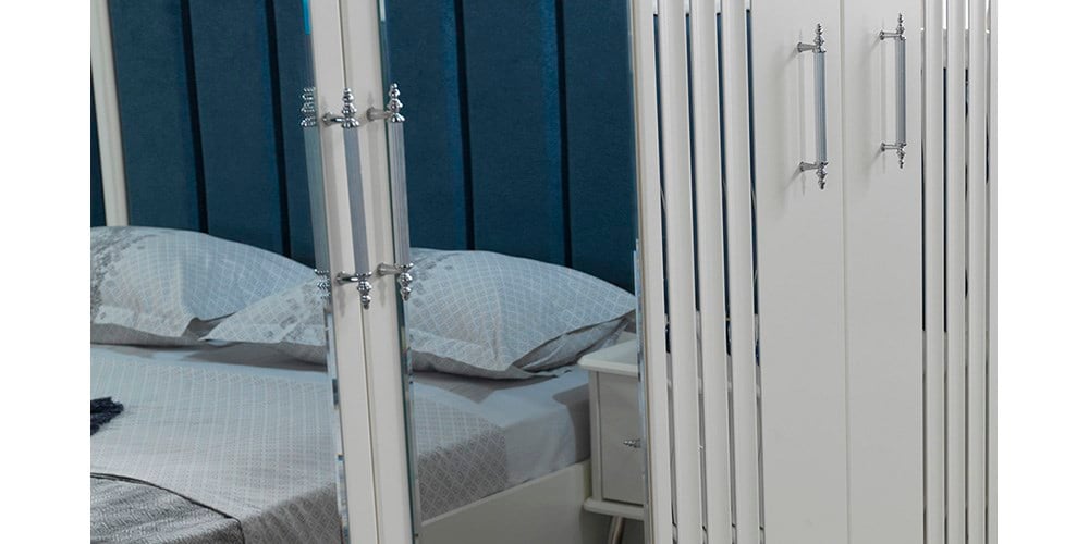 Erva Gümüş Kapaklı Dolap