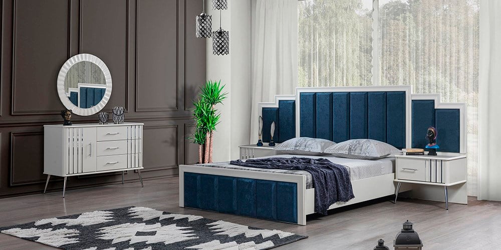 Erva Gümüş Kapaklı Yatak Odası