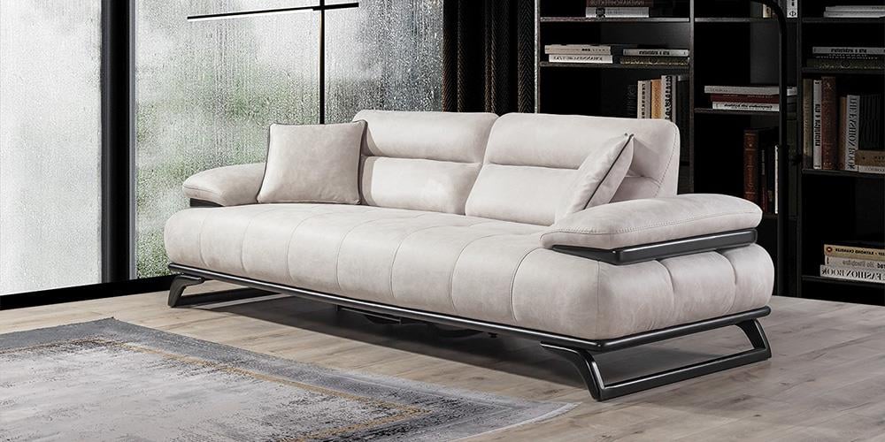 Falcon Antrasit Dinlenmeli/Sehpalı Koltuk Takımı