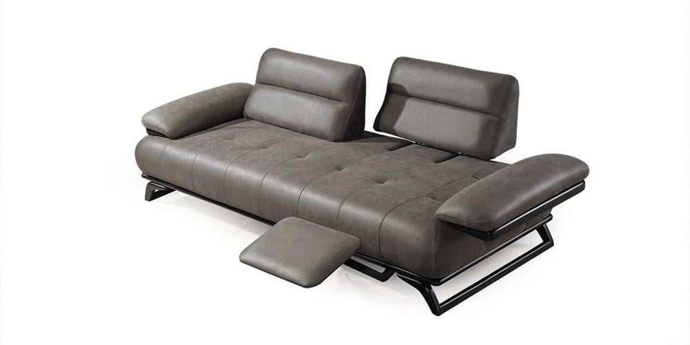 Falcon Antrasit Dinlenmeli/Sehpalı Koltuk Takımı