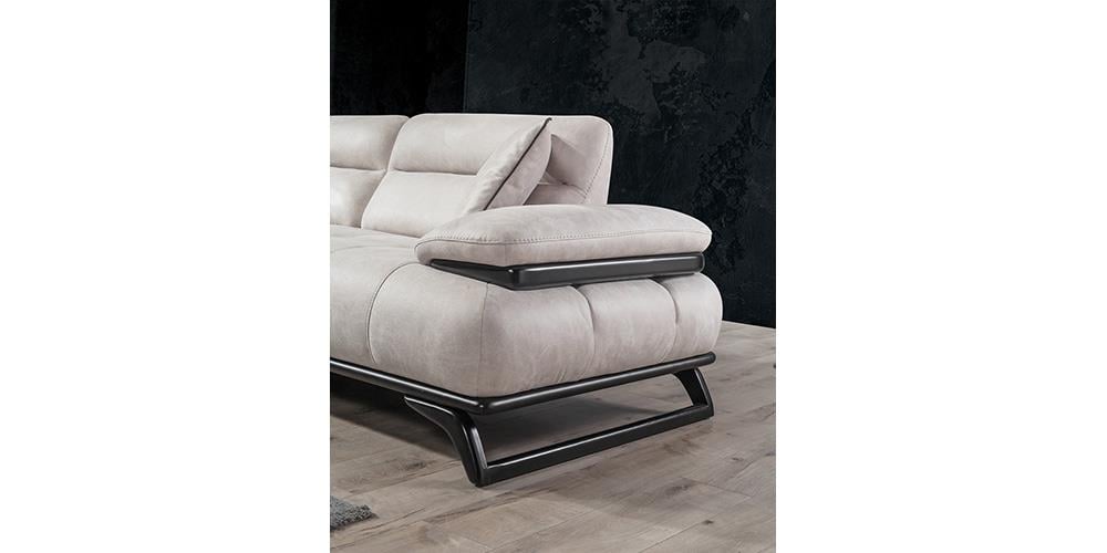 Falcon Antrasit Dinlenmeli/Sehpalı Koltuk Takımı