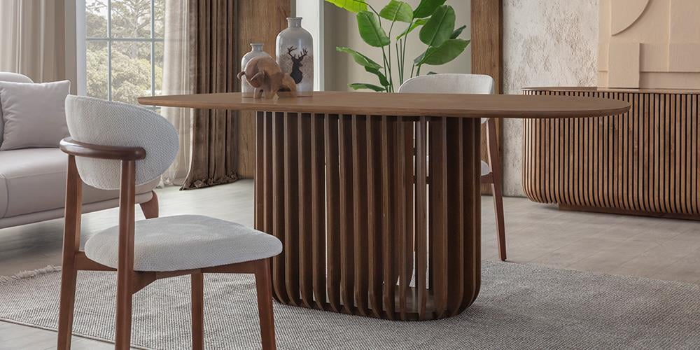 Fold Ceviz Yemek Masası