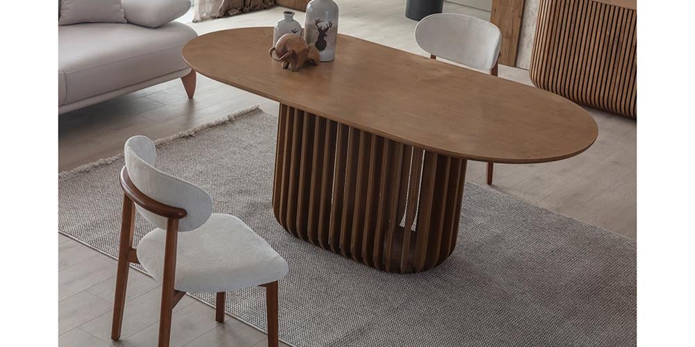 Fold Ceviz Yemek Masası