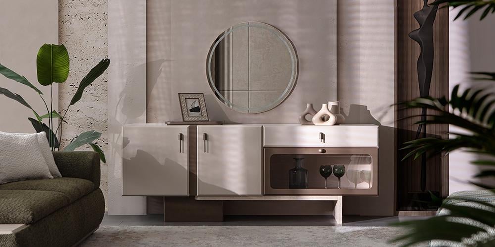 Glorie Aynalı Konsol