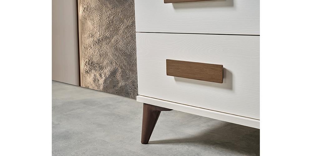 Hazal Beyaz Kapaklı Yatak Odası 