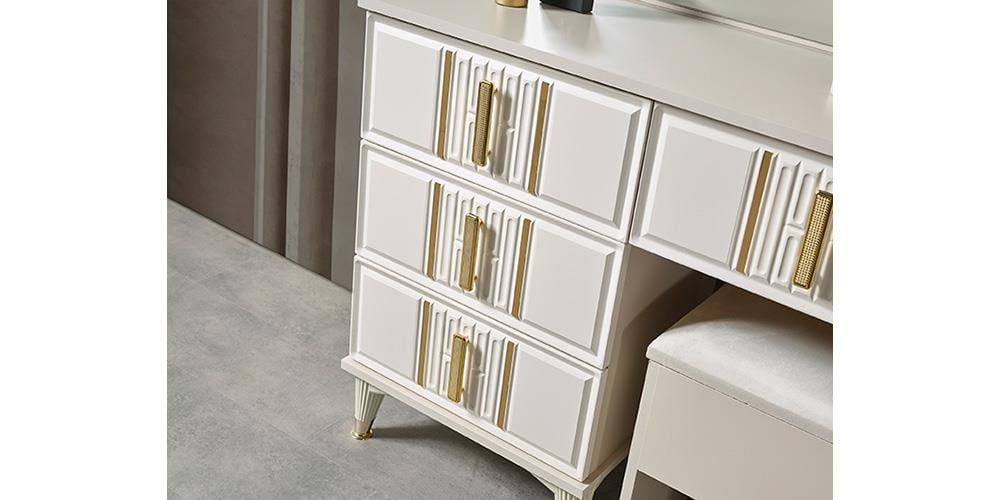 İnci Gold Kapaklı Yatak Odası 