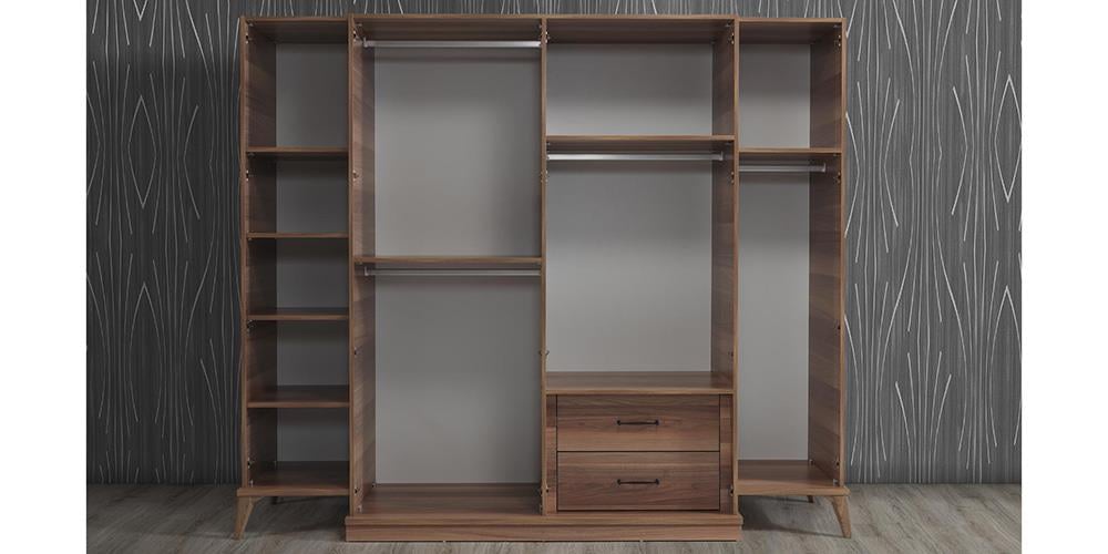 İpek Ceviz-Beyaz Yatak Odası