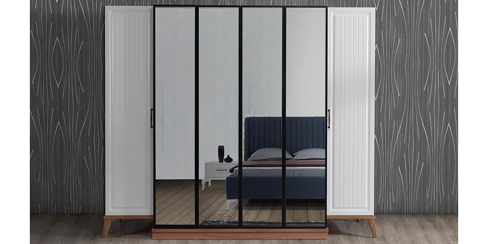 İpek Ceviz-Beyaz Yatak Odası