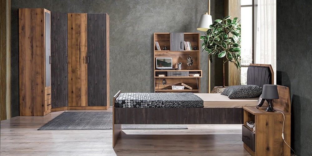 Köşe Dolaplı Genç Odası