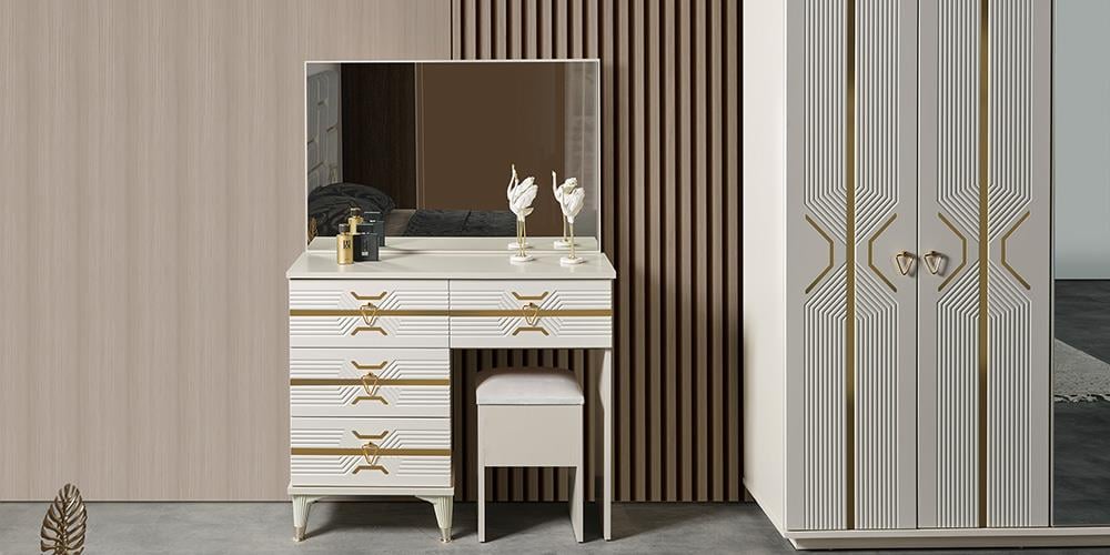 Kristal Gold Kapaklı Yatak Odası 