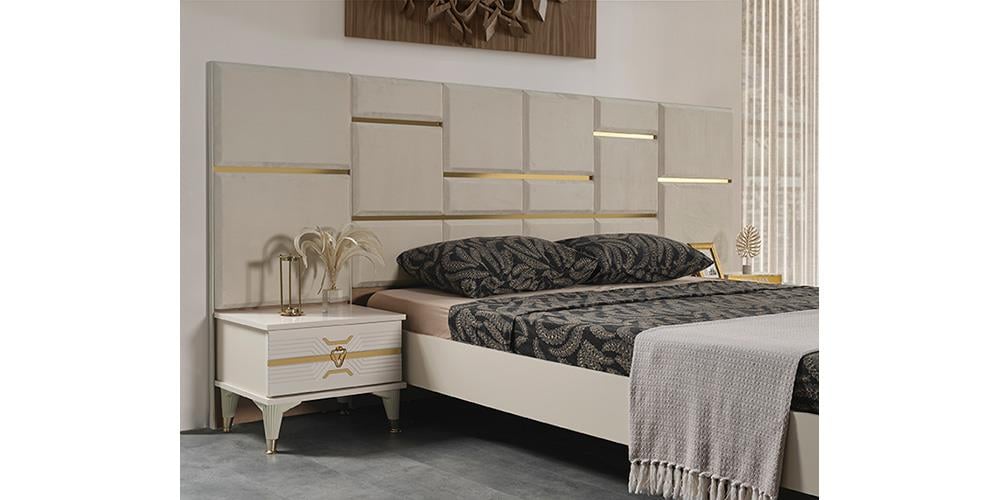 Kristal Gold Kapaklı Yatak Odası 