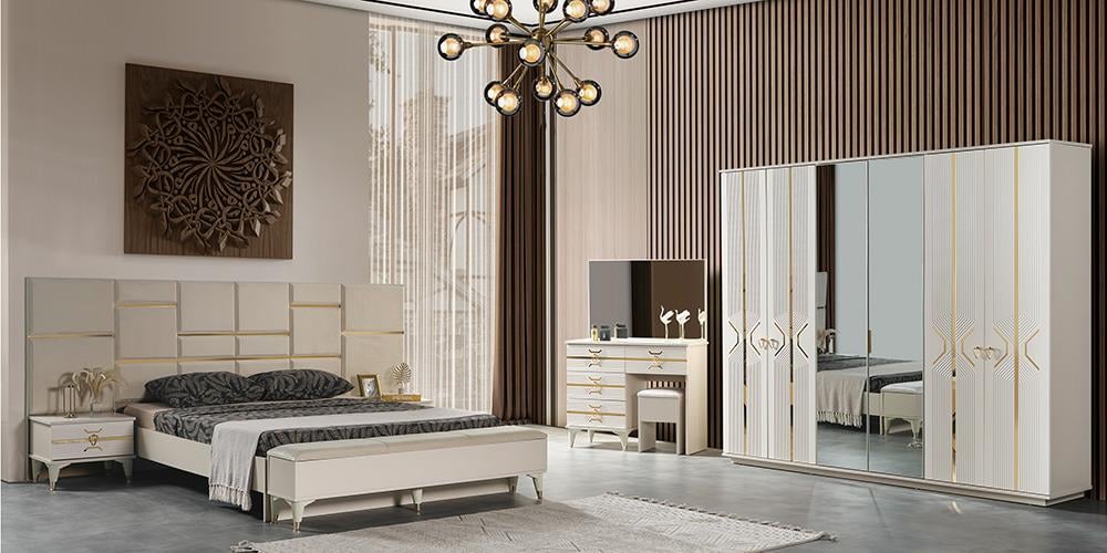 Kristal Gold Kapaklı Yatak Odası 