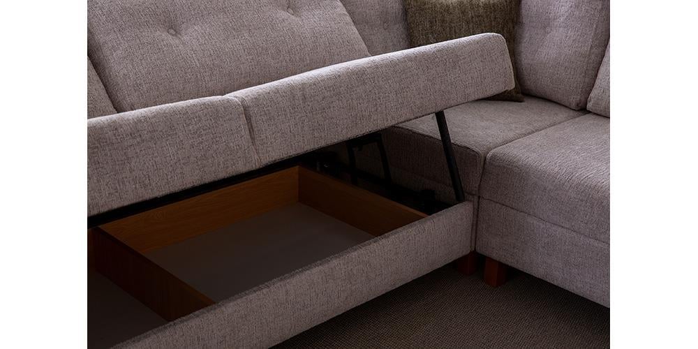 Kumsal Sandıklı Köşe Koltuk