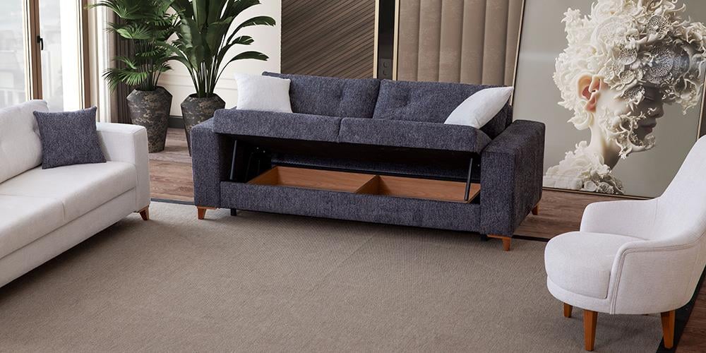 Kumsal Sandıklı Üçlü Koltuk