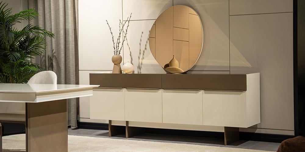 Latte Aynalı Konsol