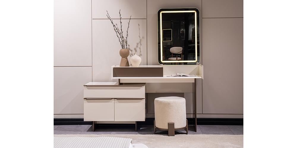 Latte Aynalı Şifonyer