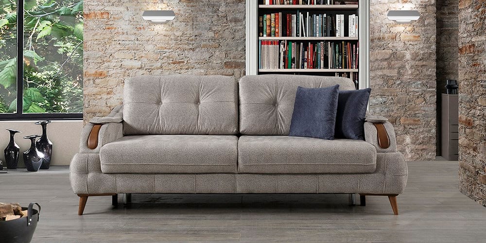 Loft Yataklı Sandıklı Üçlü Koltuk