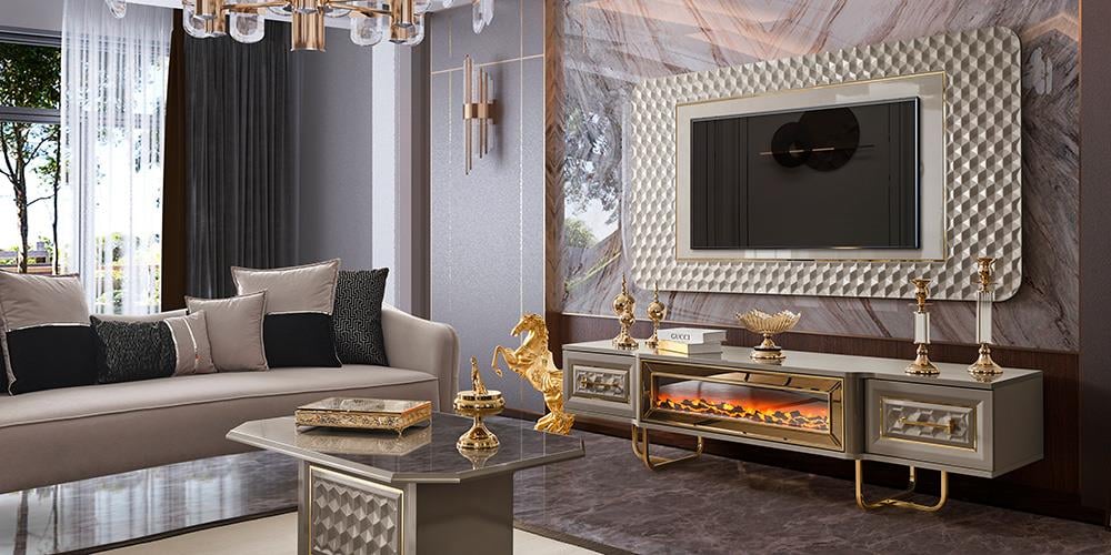 Lounge Nehir Kumu TV Ünitesi