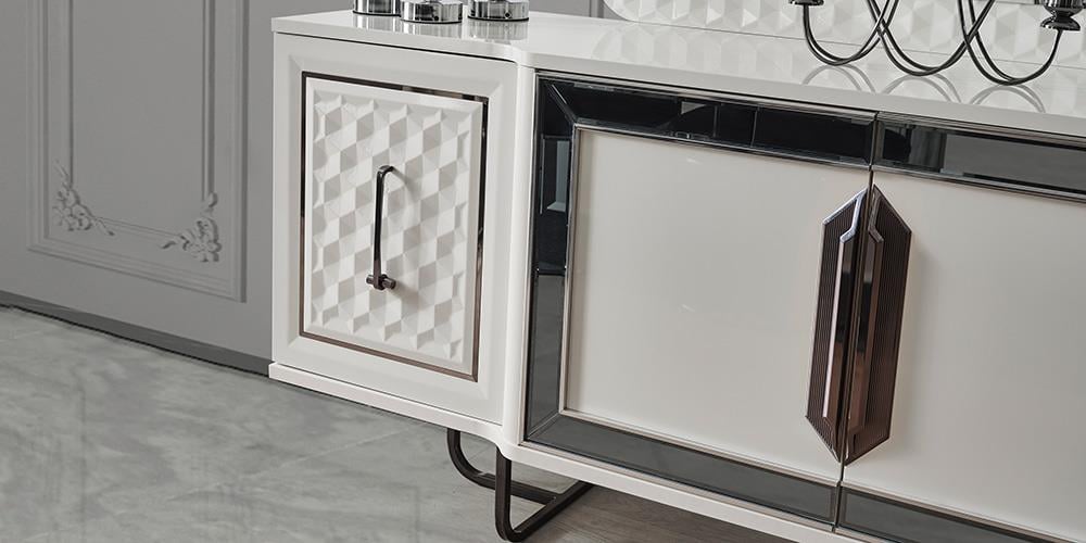 Lounge White Aynalı Konsol