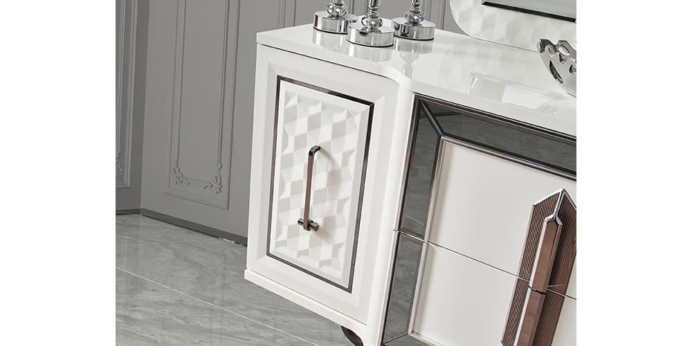 Lounge White Aynalı Şifonyer