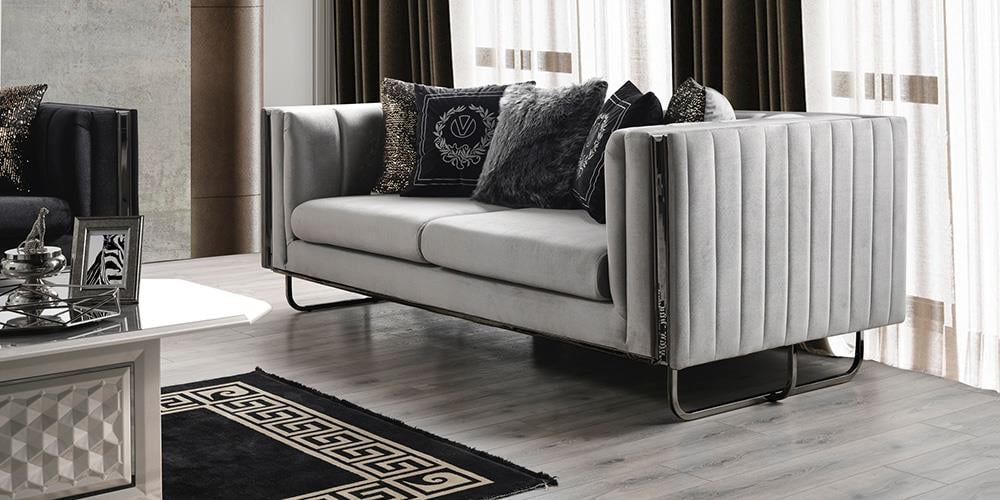 Lounge White Üçlü Koltuk