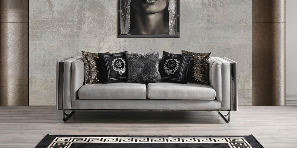 Lounge White Üçlü Koltuk