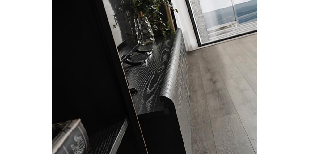 M42 Raflı Siyah TV Ünitesi