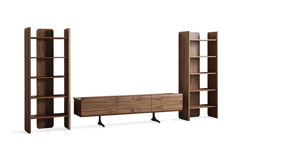 M43 Raflı Ceviz TV Ünitesi 