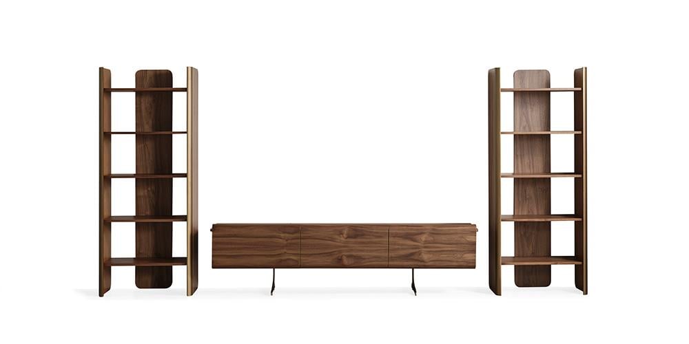 M43 Raflı Ceviz TV Ünitesi 