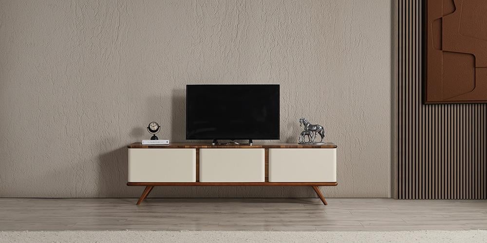 M44 Krem Kapaklı TV Ünitesi