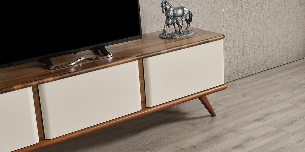 M44 Krem Kapaklı TV Ünitesi