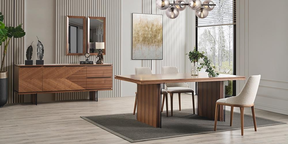 M57 Ceviz Yemek Odası Takımı