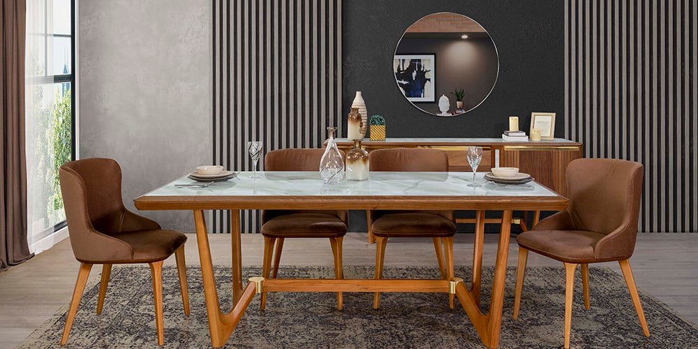 M60 Ceviz Yemek Odası