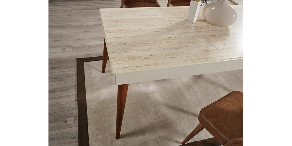 M75 Beyaz Yemek Odası Takımı