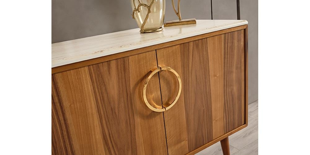 M76 Aynalı Mermer Konsol