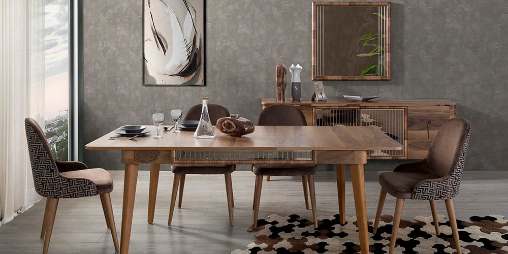 M97 Ceviz Yemek Odası