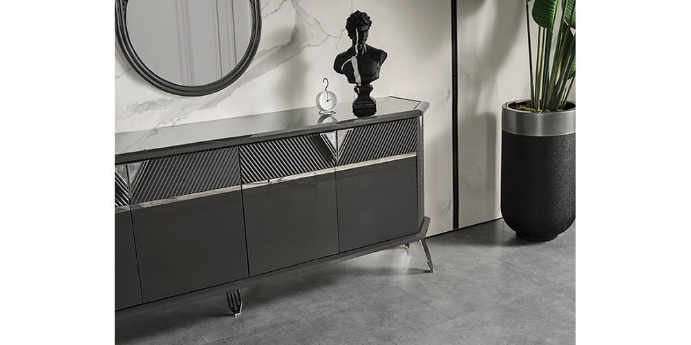 Madrid Gümüş Ayaklı Yemek Odası