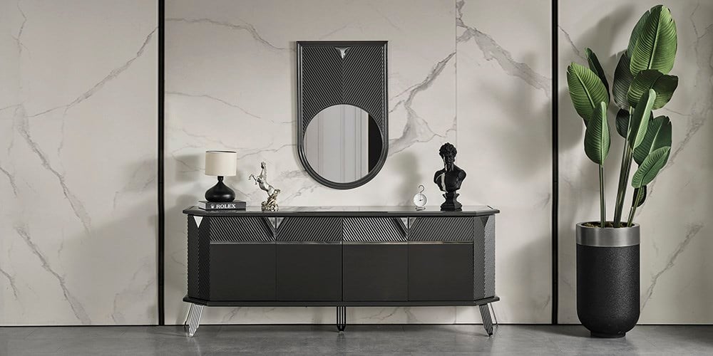 Madrid Gümüş Ayaklı Yemek Odası