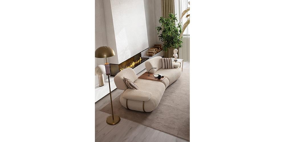 Madrid Sehpalı Üçlü Koltuk