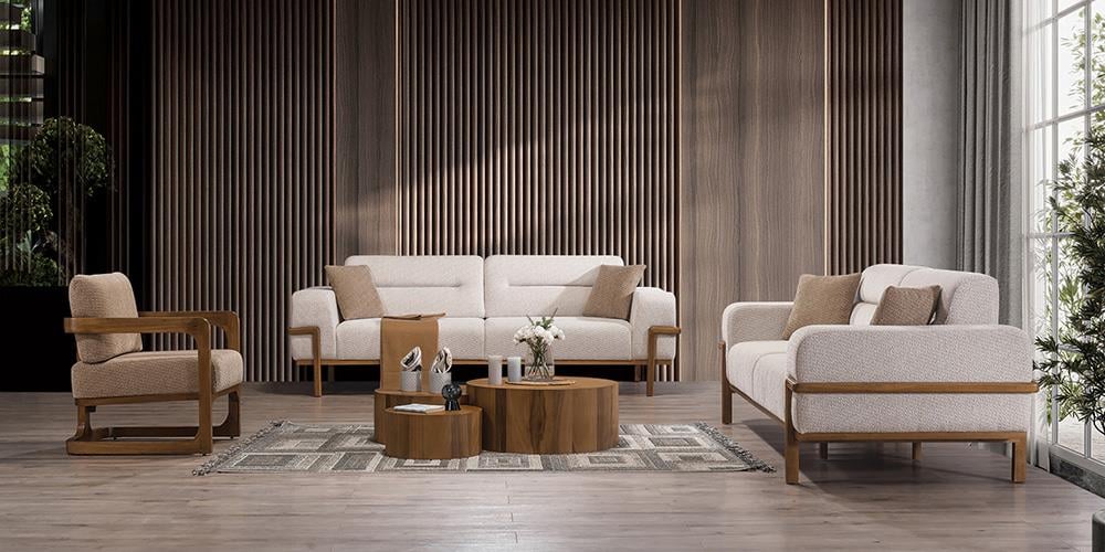 Marvel Sehpalı Dinlenmeli Koltuk Takımı