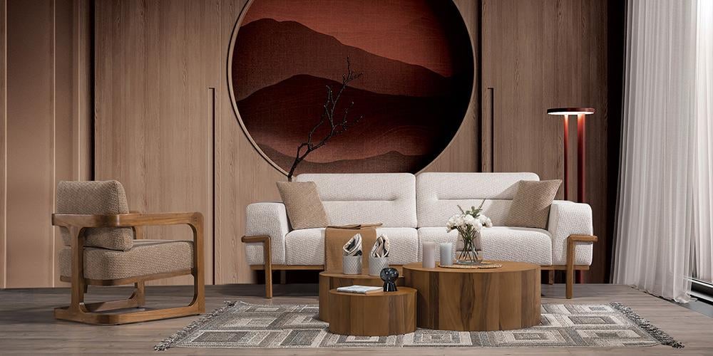 Marvel Sehpalı Dinlenmeli Koltuk Takımı